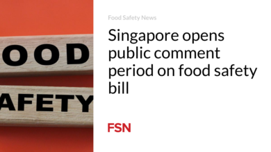 Singapore opens public comment period on food safety bill