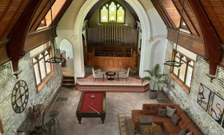 Former Church That Was Transformed Into a Stunning Family Home Lists for $350K in Upstate New York