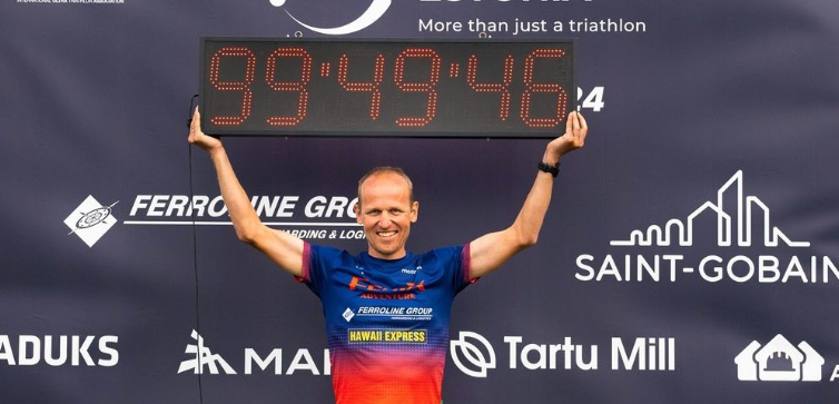 Rait Ratasepp breaks world record decathlon and finishes ten Long Distance Triathlons under hundred hours