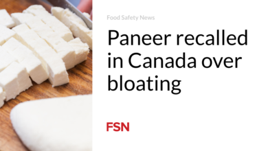 Paneer recalled in Canada over bloating