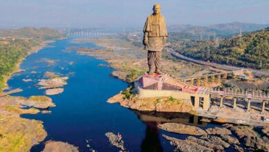 Gujarat rains wreak havoc: Road from Vadodara to Statue of Unity collapses | Watch viral video