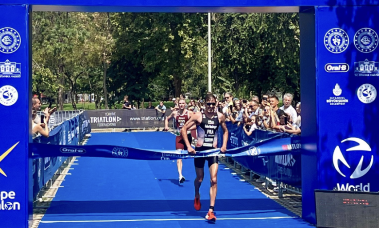 Maxime Hueber-Moosbrugger and Tanja Neubert win Europe Triathlon Cup Istanbul