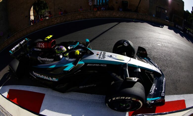 Frustrated Hamilton had to “yank” the steering wheel in Baku comeback race