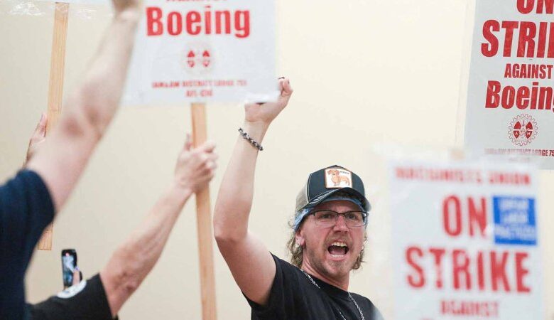 Striking Boeing Workers Maintain Resolve After First Week