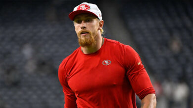 Niners TE George Kittle (hamstring) doubtful to play vs. Rams on Sunday                          Sep 20, 2024