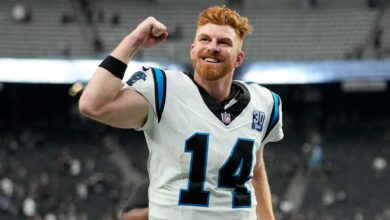 Andy Dalton throws three TDs, paces Panthers to first win of season after ‘heavy week’ in Carolina                          Sep 23, 2024