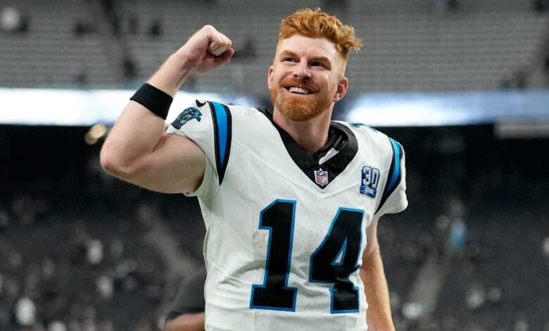 Andy Dalton throws three TDs, paces Panthers to first win of season after ‘heavy week’ in Carolina                          Sep 23, 2024