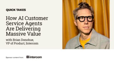 Video Quick Take: Intercom’s Brian Donahue on How AI Customer Service Agents Are Delivering Massive Value