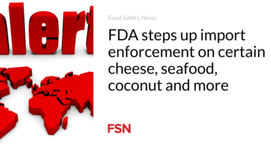 FDA steps up import enforcement on certain cheese, seafood, coconut and more