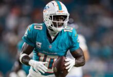 Dolphins WR Tyreek Hill on his name being mentioned in trade rumors: ‘I love being here’                          Oct 02, 2024