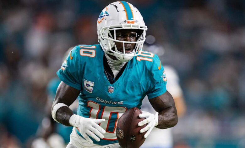 Dolphins WR Tyreek Hill on his name being mentioned in trade rumors: ‘I love being here’                          Oct 02, 2024