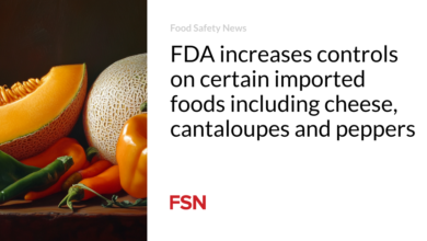 FDA increases controls on certain imported foods including cheese, cantaloupes and peppers