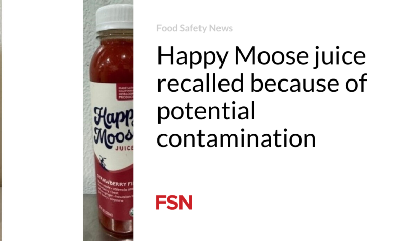 Happy Moose juice recalled because of potential contamination