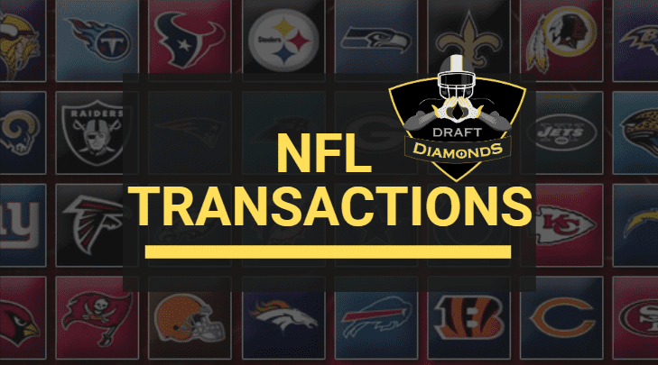 NFL Transactions for October 7, 2024 | Presented by NFL Draft Diamonds