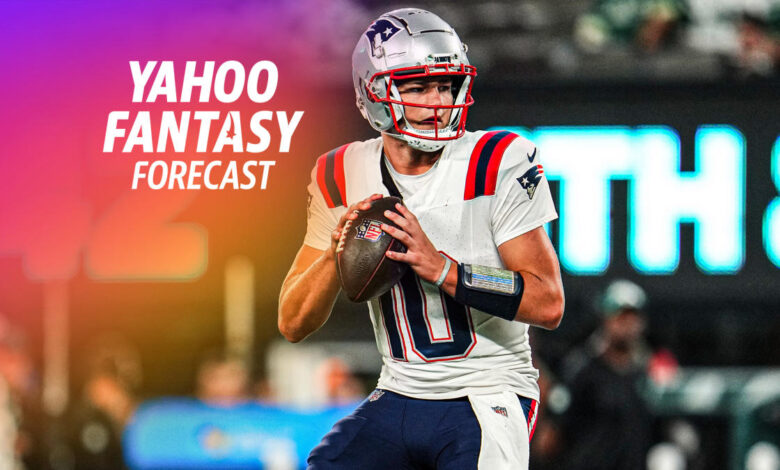 Fantasy Film Room: Drake Maye and Spencer Rattler + Texans plan without Nico Collins | Yahoo Fantasy Forecast