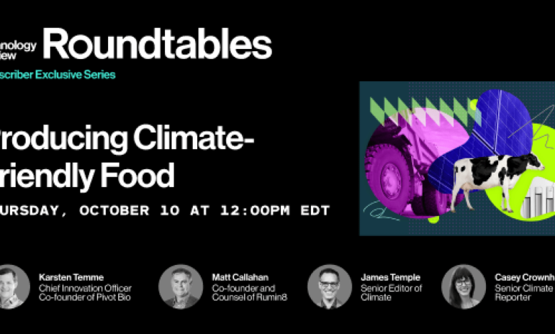 Roundtables: Producing Climate-Friendly Food