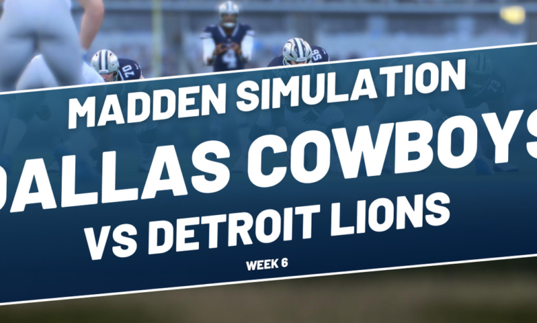 Cowboys Madden simulation predicts back and forth scoring frenzy in loss to Lions