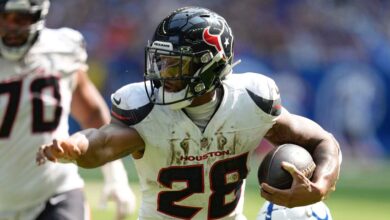 Injury roundup: Texans RB Joe Mixon (ankle) expected to return to lineup Sunday against Patriots                          Oct 13, 2024