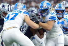 Detroit Lions Aidan Hutchinson carted off field against Dallas Cowboys