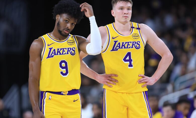 Knecht’s Strong 4th Quarter Wows Fans as Bronny, Lakers Lose to Warriors in Preseason