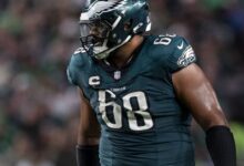 Eagles-Giants Final Injury Report: Jordan Mailata to injured reserve, Darius Slay questionable