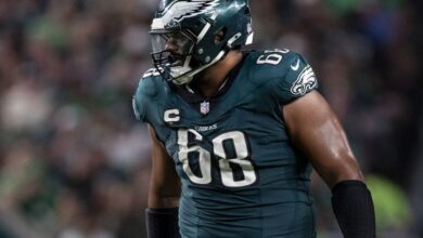 Eagles-Giants Final Injury Report: Jordan Mailata to injured reserve, Darius Slay questionable