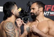 UFC Vegas 99: Hernandez vs Pereira Face-offs Video