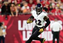 Ravens’ Derrick Henry Jokes He’s ‘Slow AF’ After Getting Caught on Long Run vs. Bucs