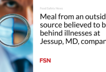 Meal from an outside source believed to be behind illnesses at Jessup, MD, company