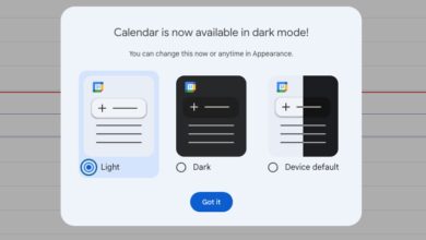 Google Calendar’s web client finally gets a dark mode