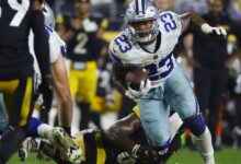 Cowboys RB Rico Dowdle reportedly sick upon arrival to stadium, questionable against 49ers