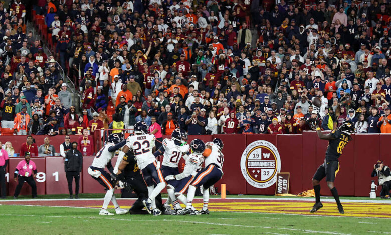 Commanders QB Jayden Daniels stuns Bears with ‘once-in-a-lifetime’ game-winning Hail Mary TD                          Oct 27, 2024