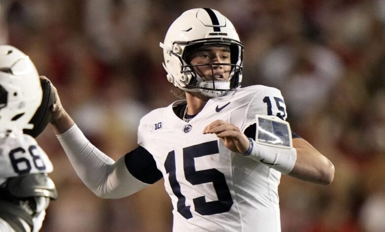 No. 3 Penn State says QB Drew Allar might be game-time decision vs. No. 4 Ohio State on Saturday