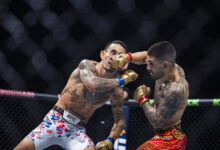 Midway through UFC 308 main event, Dana White lamented no BMF status for Topuria-Holloway