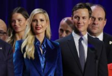 Ivanka Trump suits up to celebrate Donald’s election win in rare campaign appearance