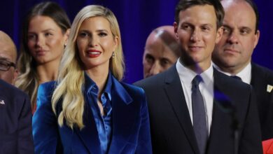 Ivanka Trump suits up to celebrate Donald’s election win in rare campaign appearance