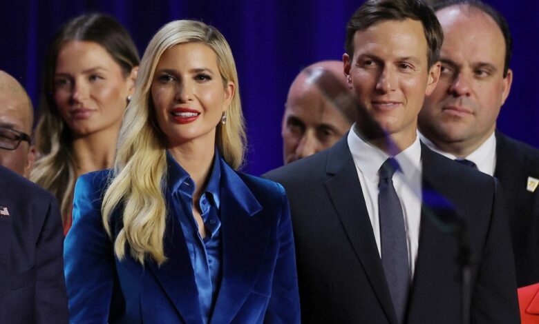 Ivanka Trump suits up to celebrate Donald’s election win in rare campaign appearance