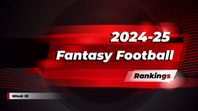 2024-25 Fantasy Football Week 10 Rankings