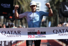 Jarrod Osborne and Ellie Salthouse triumph at Ironman 70.3 Melbourne