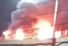 Maharashtra ambulance explosion: Pregnant woman escapes oxygen cylinder blast in Jalgaon | Watch video