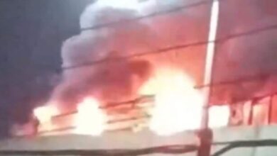 Maharashtra ambulance explosion: Pregnant woman escapes oxygen cylinder blast in Jalgaon | Watch video