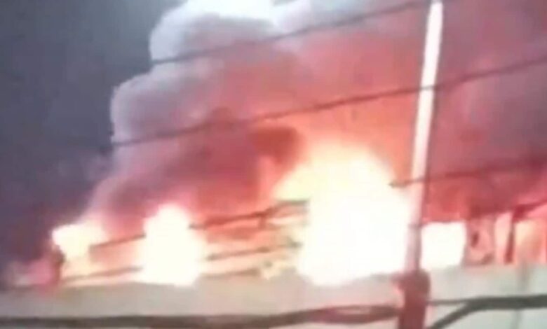 Maharashtra ambulance explosion: Pregnant woman escapes oxygen cylinder blast in Jalgaon | Watch video