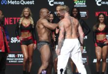 Mike Tyson Slaps Jake Paul at Weigh-in Before Netflix Boxing Match