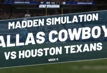 Cowboys predicted to beat Texans in close game according to Madden simulation