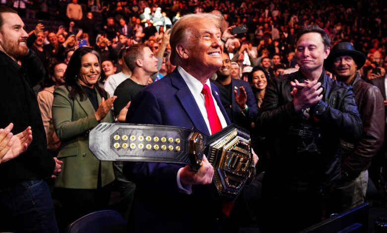 Donald Trump Returns To Madison Square Garden For UFC Fight, Flanked By Elon Musk and MAGA Allies