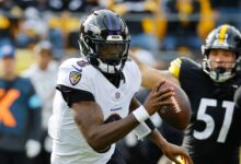 Lamar Jackson Says Ravens ‘Can’t Be Beating Ourselves’ After Narrow Loss to Steelers