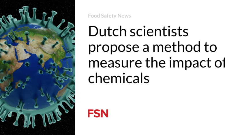 Dutch scientists propose a method to measure the impact of chemicals