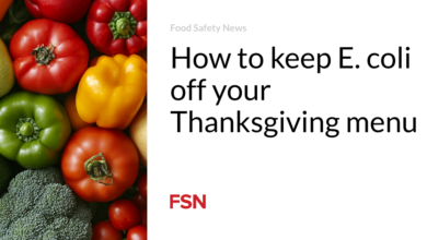 How to keep E. coli off your Thanksgiving menu