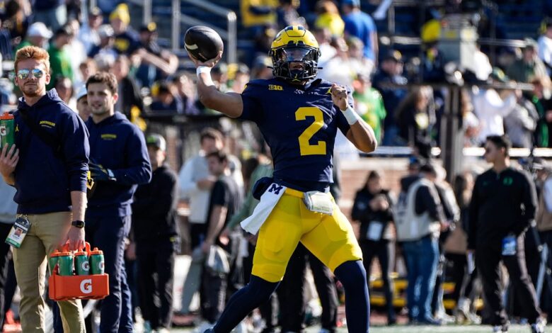 Kirk Campbell updates Michigan Football QB Jadyn Davis’ development