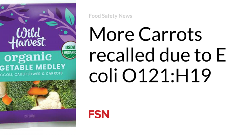 More Carrots recalled due to E. coli O121:H19